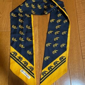 Stylish Navy and Yellow Scarf